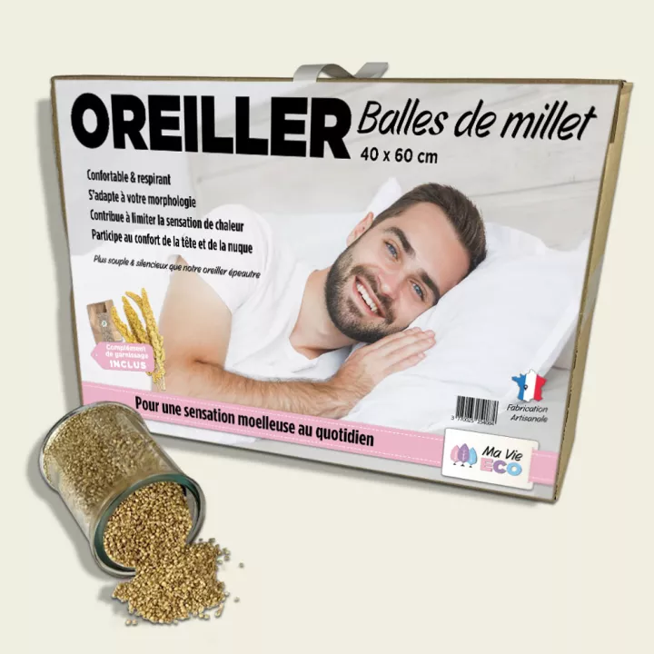 Oreiller en balles de Millet