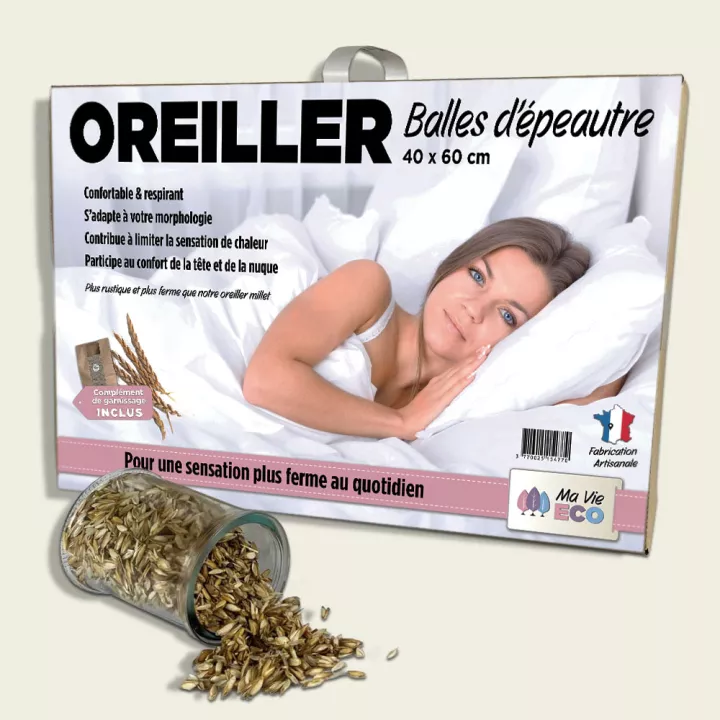 Oreiller en balles d'Épeautre